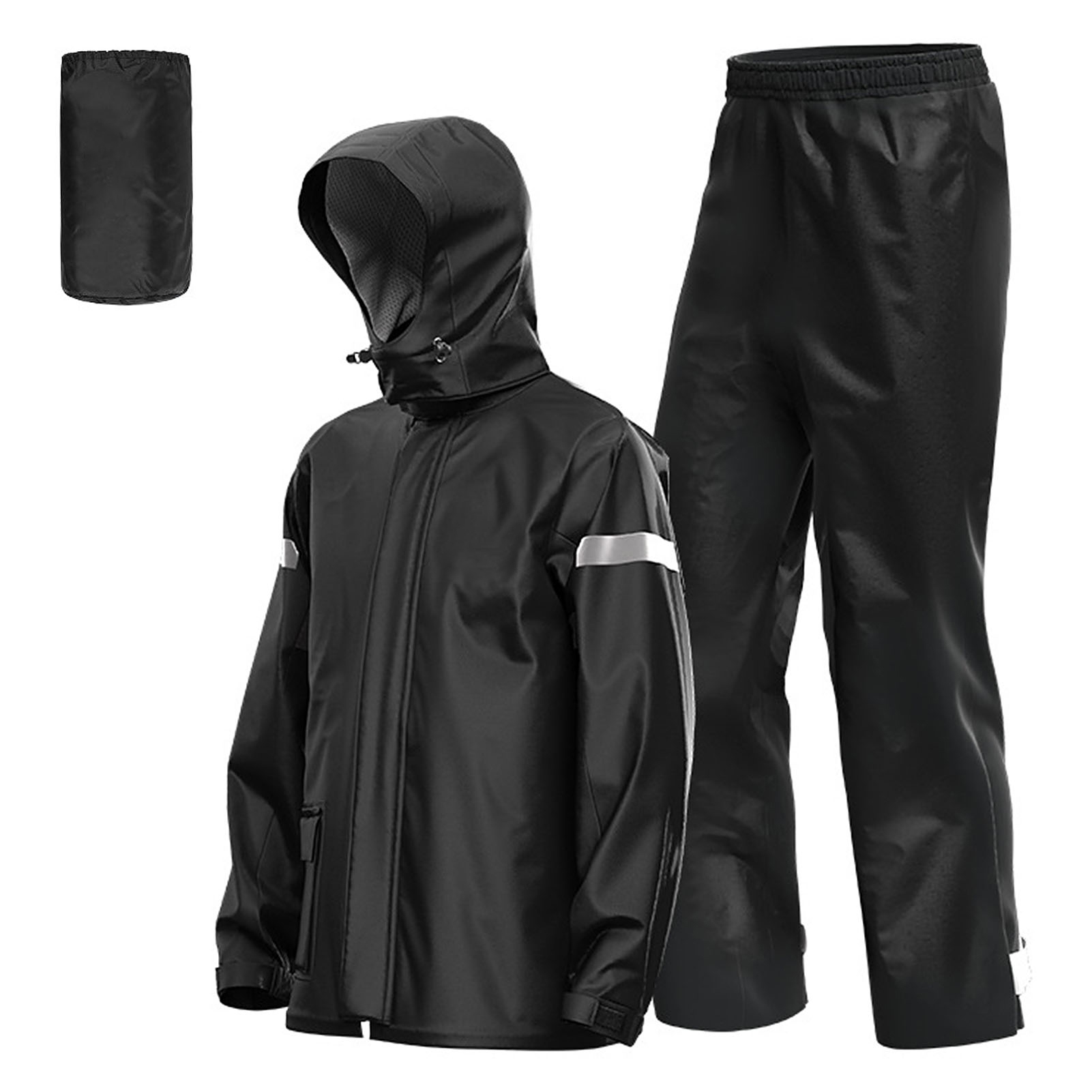 Cycling Gear Jacket - 남성용 오토바이 레인슈트 야외 반사 방수