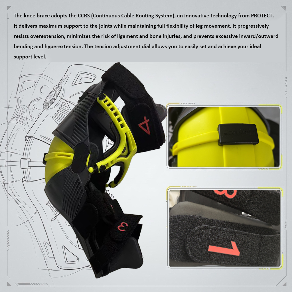 Cyclocross Gearing - 조절 가능한 모토크로스 무릎 보호대 젤
