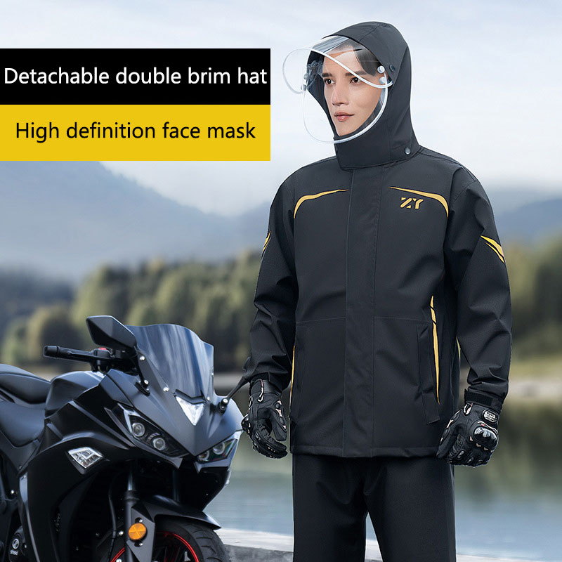 오토바이 스플릿 레인 코트 바지 재킷, 방수, 야외 하 - Cycling Gear Jacket 리뷰 및 가격