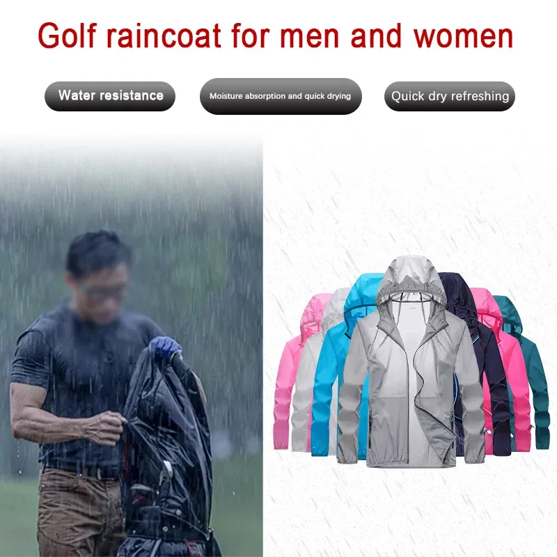 성인용 방수 골프 비옷, 경량 재킷, 야외 오토바이,  - Cycling Gear Jacket 리뷰 및 가격