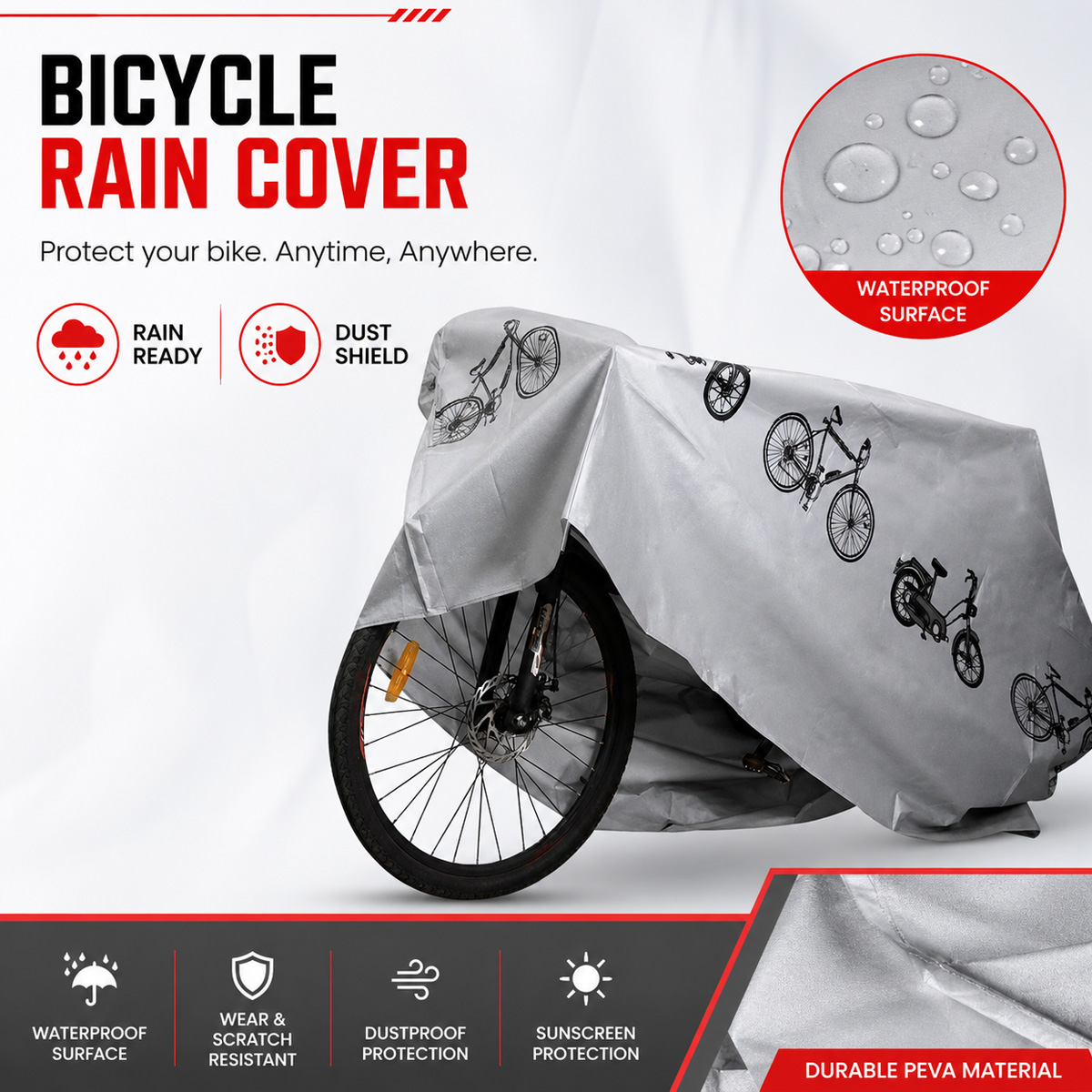 PINMOAP 범용 자전거 레인 커버 방수 야외 자전거 - Cycling Gear Pouch 리뷰 및 가격