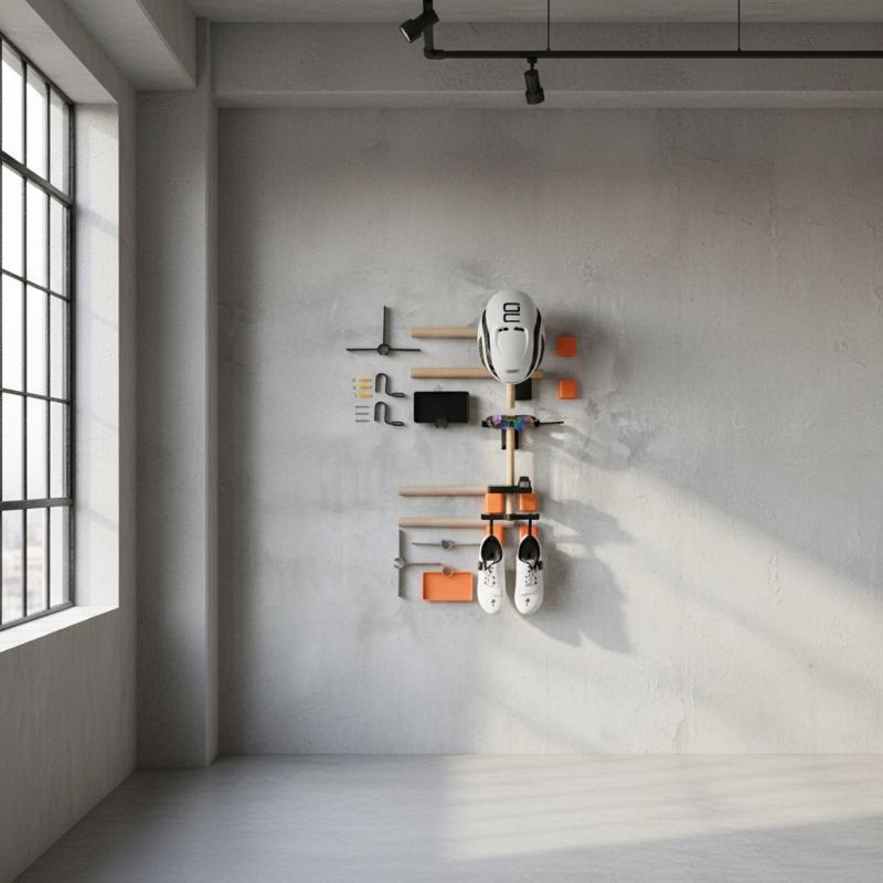 자전거 벽걸이형 보관함 1세트 너도밤나무 목재 장착형  - Cycling Gear Organizer 리뷰 및 가격