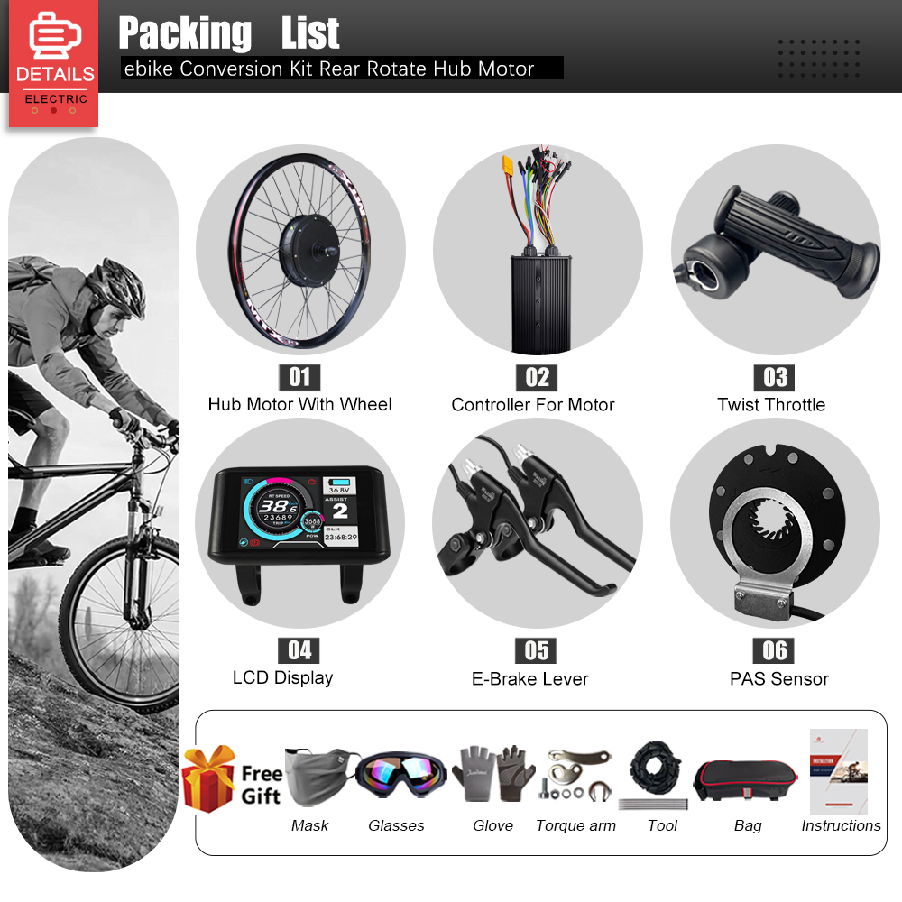60V 3000W 전기 자전거 변환 키트 26-29인치 - Cycling Gear Display 리뷰 및 가격